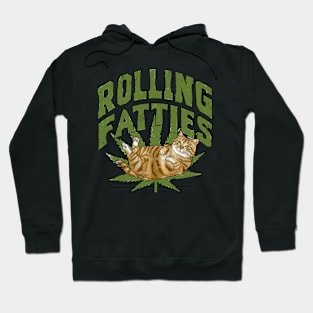 Vintage Rolling Fatties Cat Retro Kitty Kitten Meow Men Women Hoodie